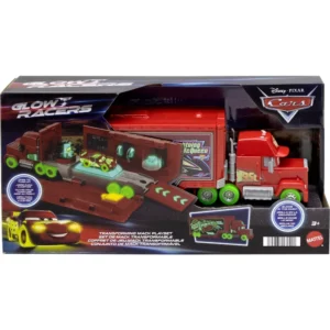 BRAND HPX76 CARS GLOW RACERS TRANSFORMING MACK PLAYSET KOUREAS TOYS