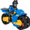 BRAND HNM32 IMAGINEXT DC SUPER FRIENDS BATMAN TOYS - XL BATCYCLE AND BATMAN - Image 2