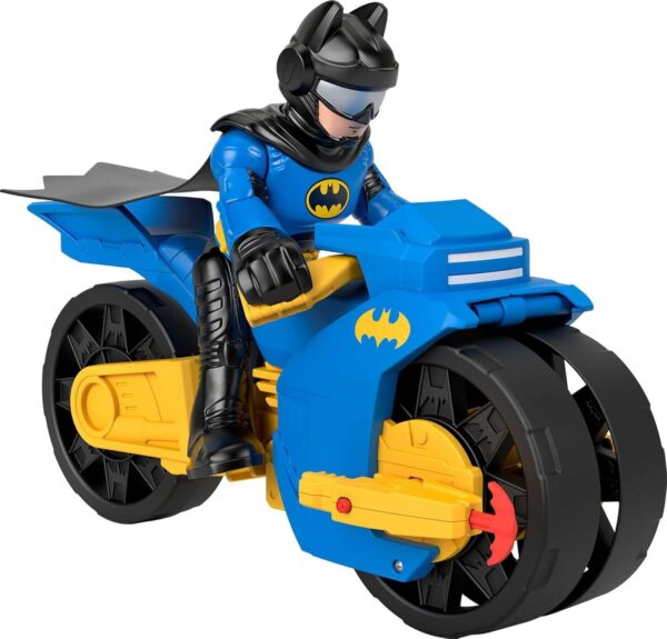 BRAND HNM32 IMAGINEXT DC SUPER FRIENDS BATMAN TOYS - XL BATCYCLE AND BATMAN - Image 2