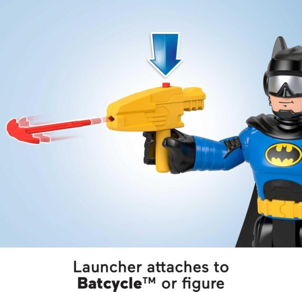 BRAND HNM32 IMAGINEXT DC SUPER FRIENDS BATMAN TOYS - XL BATCYCLE AND BATMAN - Image 6