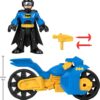 BRAND HNM32 IMAGINEXT DC SUPER FRIENDS BATMAN TOYS - XL BATCYCLE AND BATMAN - Image 7