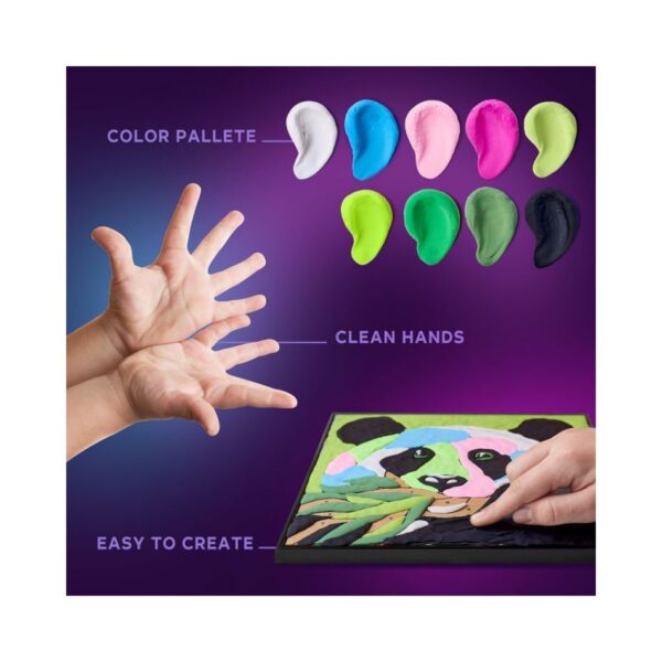 SENSORY ART COLORING WITH CLAY SET BY NUMBERS PANDA 20000 KOUREAS TOYS