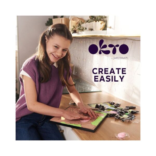 SENSORY ART COLORING WITH CLAY SET BY NUMBERS PANDA 20000 KOUREAS TOYS