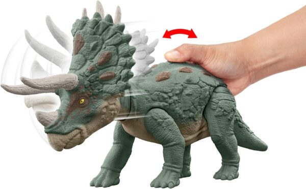 BRAND HTK79 JURASSIC WORLD EPIC EVOLUTION GIGANTIC TRACKERS TRICERATOPS KOUREAS TOYS