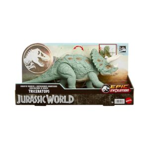 BRAND HTK79 JURASSIC WORLD EPIC EVOLUTION GIGANTIC TRACKERS TRICERATOPS KOUREAS TOYS