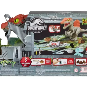 BRAND HTP71 JURASSIC WORLD CRUSHIVORES SPINOSAURUS CAGE CRASHER DINOSAUR KOUREAS TOYS