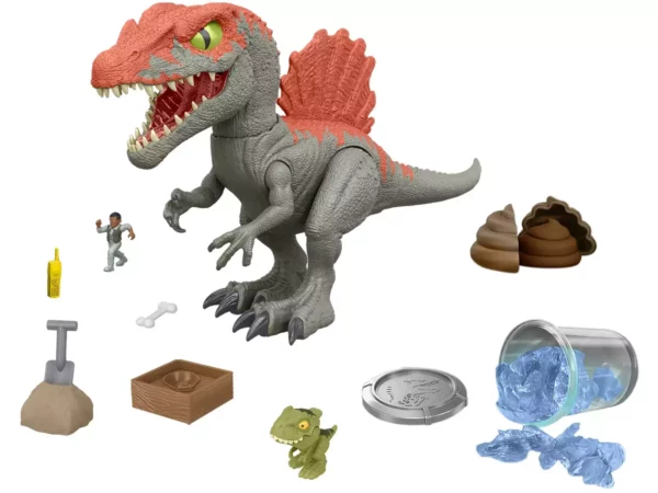 BRAND HTP71 JURASSIC WORLD CRUSHIVORES SPINOSAURUS CAGE CRASHER DINOSAUR KOUREAS TOYS