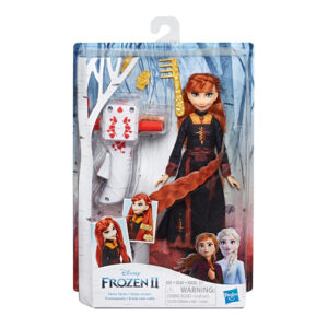 BRAND E6950 FROZEN II SISTER STYLES ANNA FASHION DOLL WITH EXTRA-LONG RED HAIR, BRAIDING TOOL & HAIR CLIPS KOUREAS TOYS