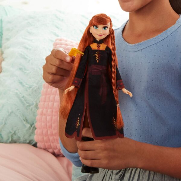 BRAND E6950 FROZEN II SISTER STYLES ANNA FASHION DOLL WITH EXTRA-LONG RED HAIR, BRAIDING TOOL & HAIR CLIPS KOUREAS TOYS