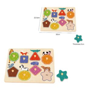 PHOOHI PH07K028 WOODEN PUZZLE GEOMETRIKA SXIMATA KOUREAS TOYS