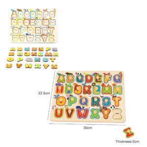 PHOOHI PH07K028 WOODEN PUZZLE ALPHABETIC 13811 KOUREAS TOYS
