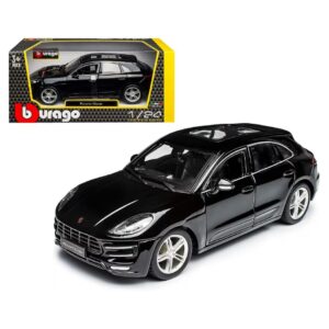 BURAGO 21077 1:24 PLUS PORSCHE MACAN BLACK KOUREAS TOYS