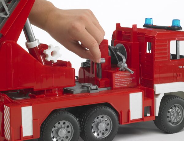 BRUDER 02771 MAN TGA FIRE ENGINE WITH SELWING LADDER KOUREAS TOYS