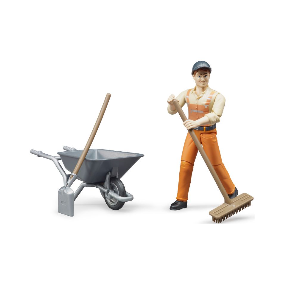 BRUDER 62130 MUNICIPAL WORKER FIGURE SET KOUREAS TOYS