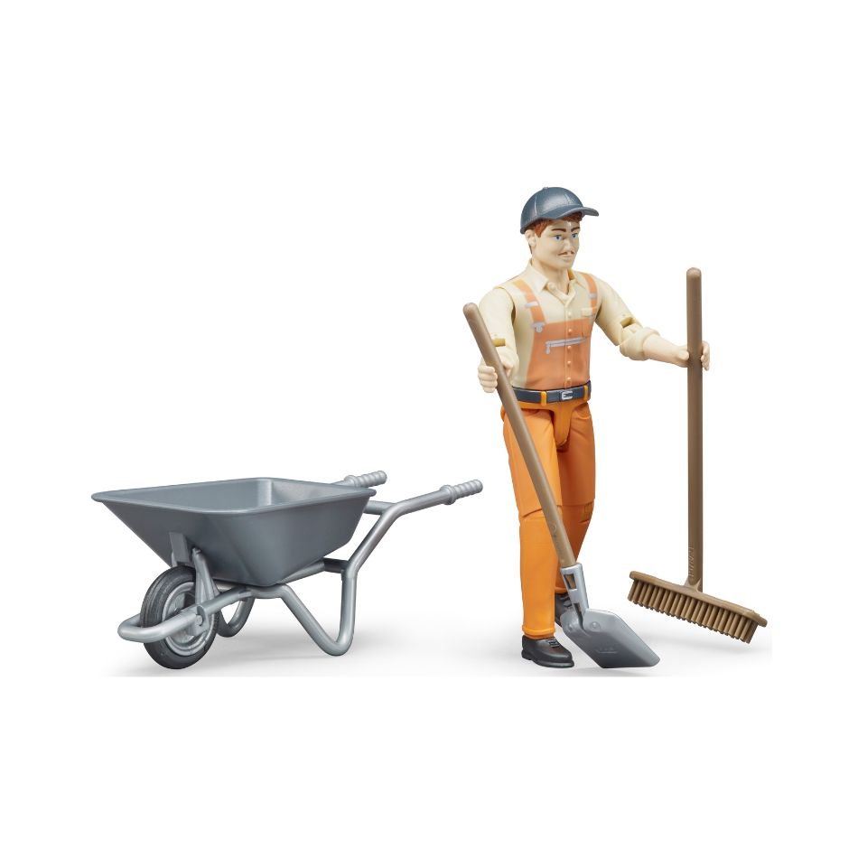 BRUDER 62130 MUNICIPAL WORKER FIGURE SET KOUREAS TOYS