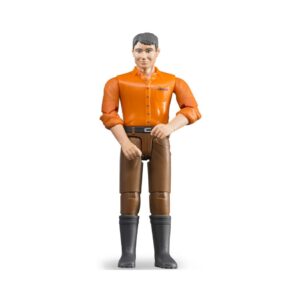 BRUDER 60007 MAN, LIGHT SKIN, BROWN JEANS KOUREAS TOYS