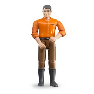 BRUDER 60007 MAN, LIGHT SKIN, BROWN JEANS KOUREAS TOYS