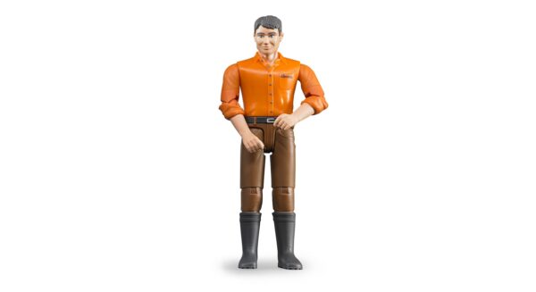 BRUDER 60007 MAN, LIGHT SKIN, BROWN JEANS KOUREAS TOYS