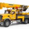 BRUDER 02818 MACK GRANITE LIEBHERR CRANE TRUCK KOUREAS TOYS