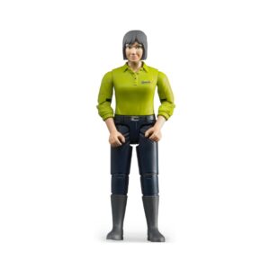 BRUDER 60405 WOMAN, LIGHT SKIN, DARKBLUE JEANS KOUREAS TOYS