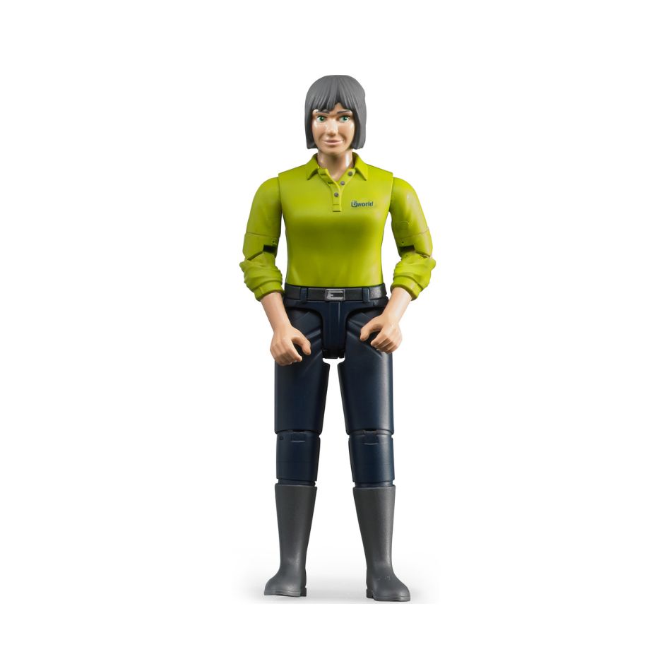 BRUDER 60405 WOMAN, LIGHT SKIN, DARKBLUE JEANS KOUREAS TOYS