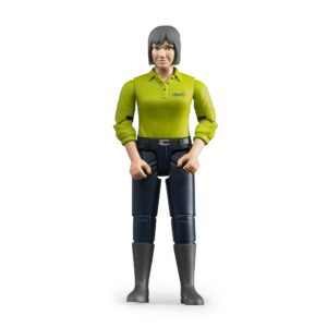 BRUDER 60405 WOMAN, LIGHT SKIN, DARKBLUE JEANS KOUREAS TOYS