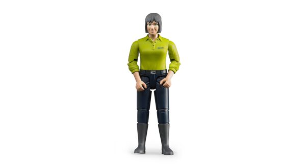 BRUDER 60405 WOMAN, LIGHT SKIN, DARKBLUE JEANS KOUREAS TOYS