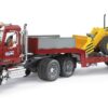 BRUDER 02813 MACK GRANITE LOW LOADER AND JCB 4CX KOUREAS TOYS