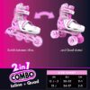 YVOLUTION NEON COMBO 2 in 1 ADJUSTABLE SKATES KOUREAS TOYS