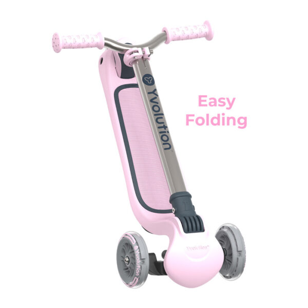 YVOLUTION THREE-WHEEL GLIDER AIR METAL SCOOTER PINK HB 2022 KOUREAS TOYS