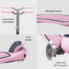 YVOLUTION THREE-WHEEL GLIDER AIR METAL SCOOTER PINK HB 2022 KOUREAS TOYS