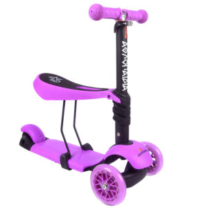 THREE-WHEEL 3 IN 1 KIDS SCOOTER - PURPLE 61211 KOUREAS TOYS