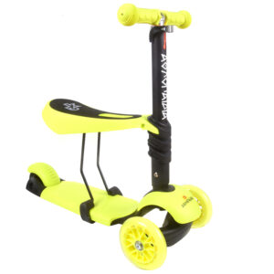 THREE-WHEEL 3 IN 1 KIDS SCOOTER - YELLOW 61211 KOUREAS TOYS