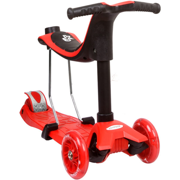 THREE-WHEEL 3 IN 1 SCOOTER - RED 61212 KOUREAS TOYS