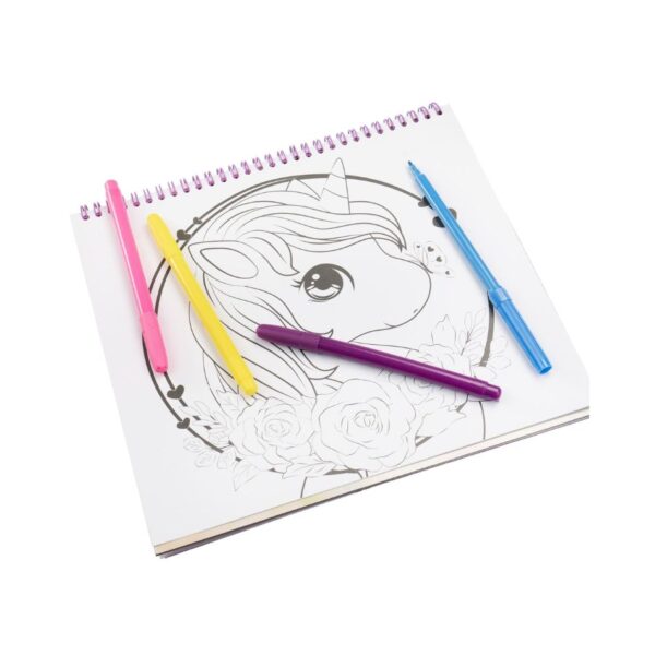 NICE 02590 GIRABRILLA MAGIC UNICORN SKETCHBOOK KOUREAS TOYS