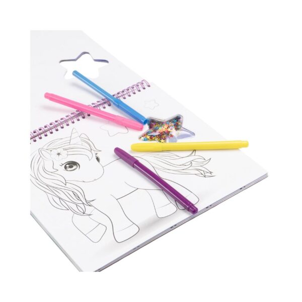 NICE 02590 GIRABRILLA MAGIC UNICORN SKETCHBOOK KOUREAS TOYS