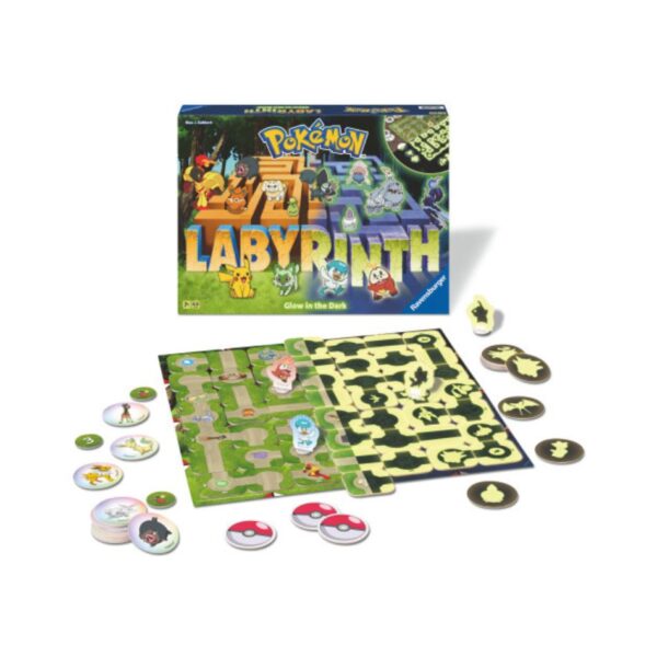 RAVENSBURGER 22839 FAMILY GAME LABYRINTH POKEMON GLOW IN THE DARK KOUREAS TOYS