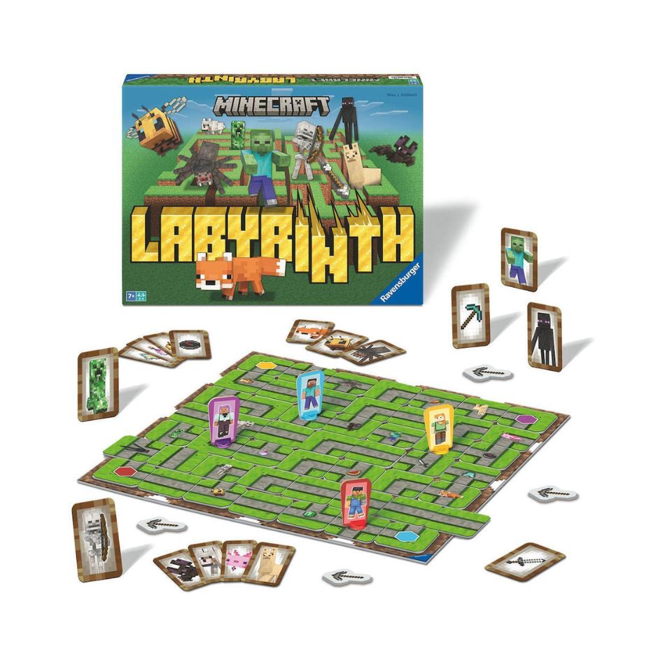 BOARD GAME 24771 GAME FAMILY LABYRINTH MINECRAFT KOUREAS TOYS