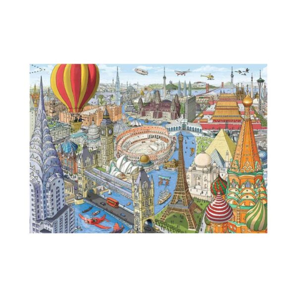 RAVENSBURGER 12000169 1000 Pcs PUZZLE AROUND THE WORLD IN 80 DAYS KOUREAS TOYS