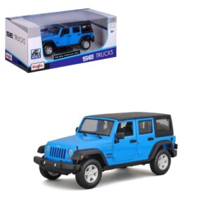 MAISTO 31268 1:24 2015 JEEP WRANGLER UNLIMITED (MET BLUE) KOUREAS TOYS