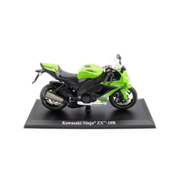 MAISTO 32709 1:12 MOTORCYCLES WITH STAND - KAWASAKI NINJA ZX-10R (GREEN) KOUREAS TOYS