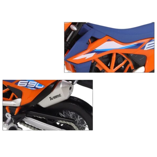 MAISTO 32727 1:12 MOTORCYCLE WITH STAND - 2023 KTM 690 SMC R KOUREAS TOYS