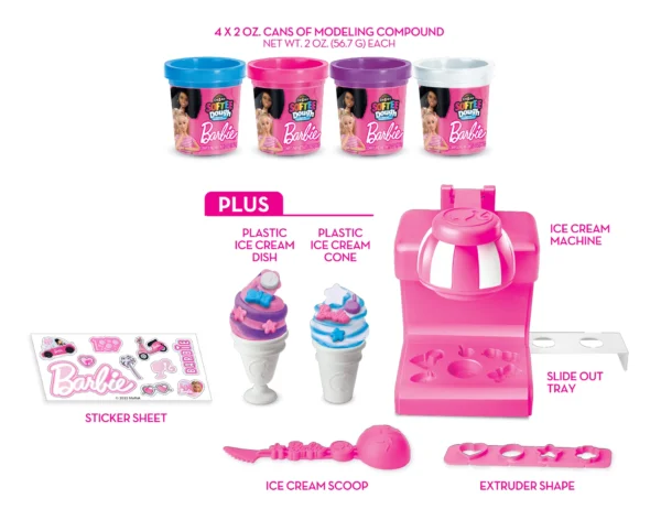 BARBIE SOFTEE DOUGH ICE CREAM SHOP KOUREAS TOYS
