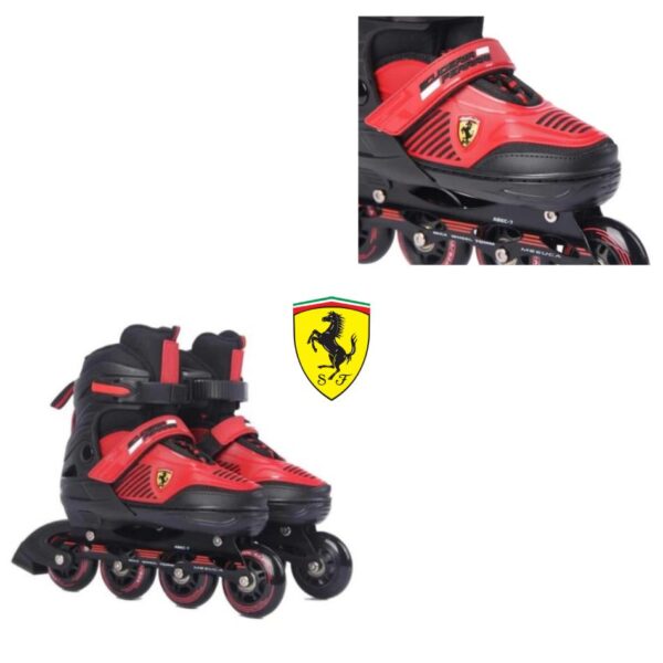 FERRARI ADJUSTABLE INLINE SKATE 31-34 KOUREAS TOYS