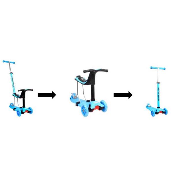THREE-WHEEL 3 IN 1 SCOOTER KOUREAS TOYS