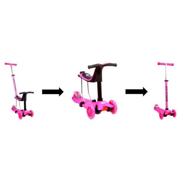 THREE-WHEEL 3 IN 1 SCOOTER KOUREAS TOYS