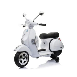 VESPA® 12V ELECTRIC RIDE ON MOTORBIKE WHITE PX150