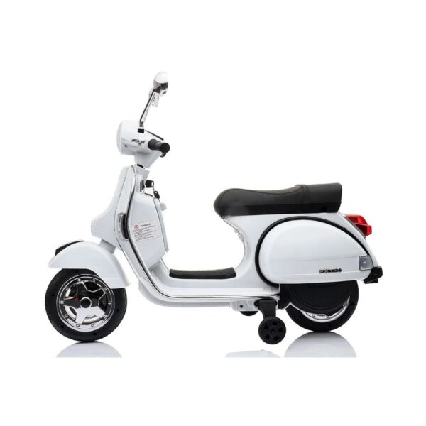 VESPA® 12V ELECTRIC RIDE ON MOTORBIKE WHITE PX150