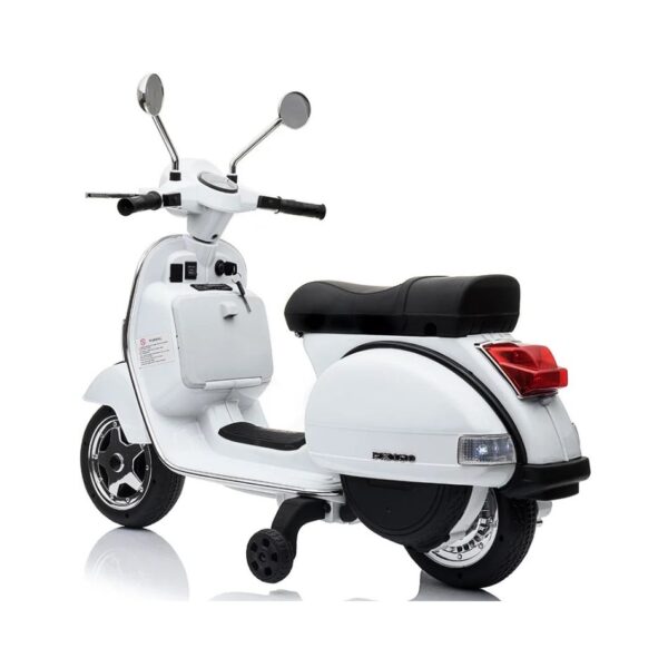 VESPA® 12V ELECTRIC RIDE ON MOTORBIKE WHITE PX150