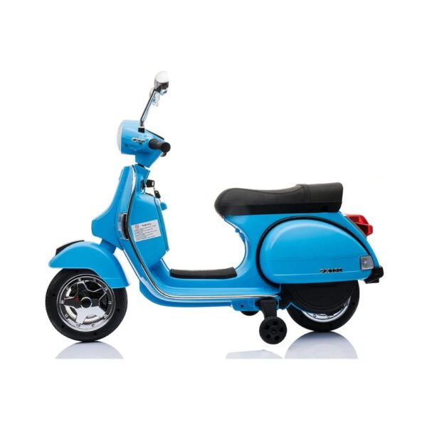 VESPA® 12V ELECTRIC RIDE ON MOTORBIKE BLUE PX150 KOUREAS TOYS